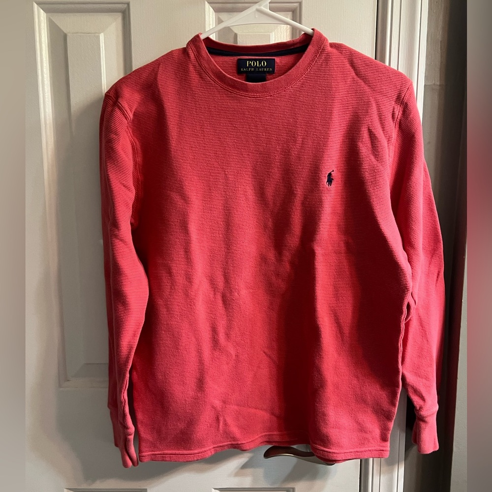 Preloved Mens Polo by Ralph Lauren Pink Sweater
